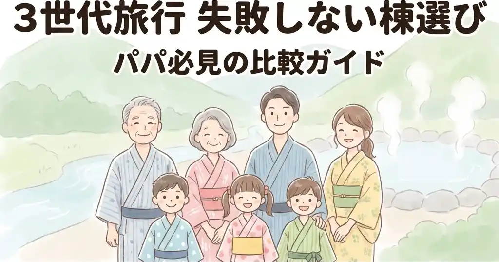 3世代旅行 失敗しない棟選び パパ必見の比較ガイド
