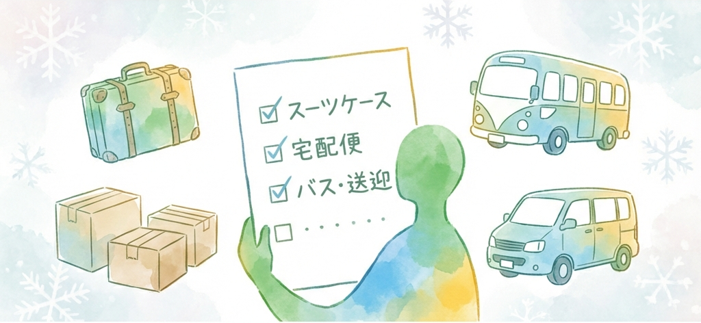 現実と対策のイメージ図: チェックリストと準備アイテム