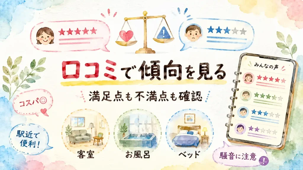 口コミや評判を総合的に比較する