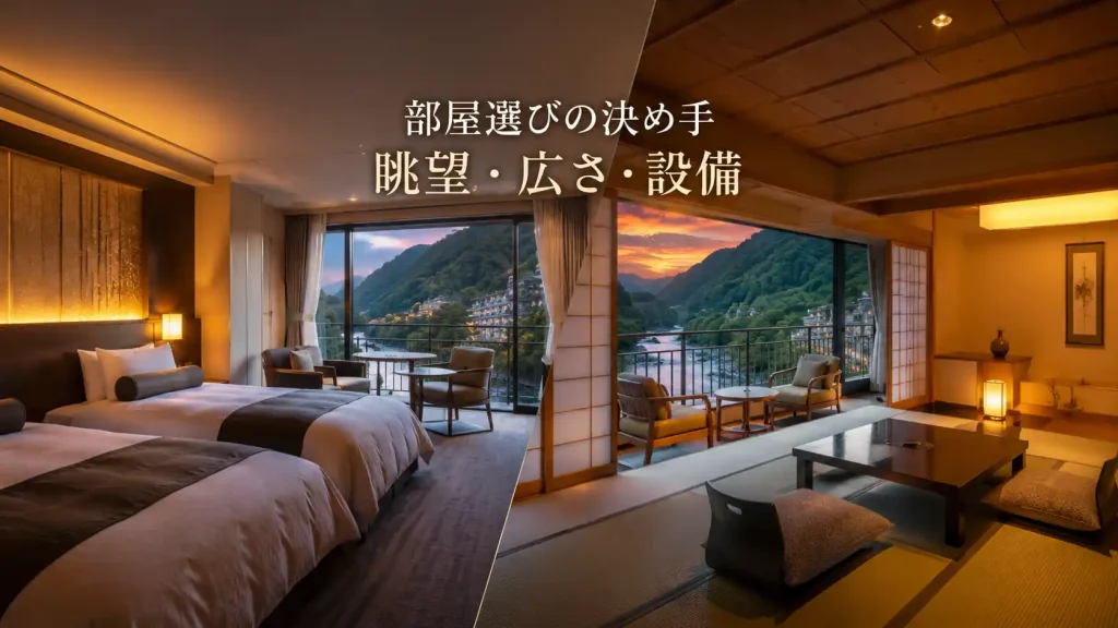 あさやホテルの部屋を秀峰館と八番館の違いとおすすめタイプを紹介