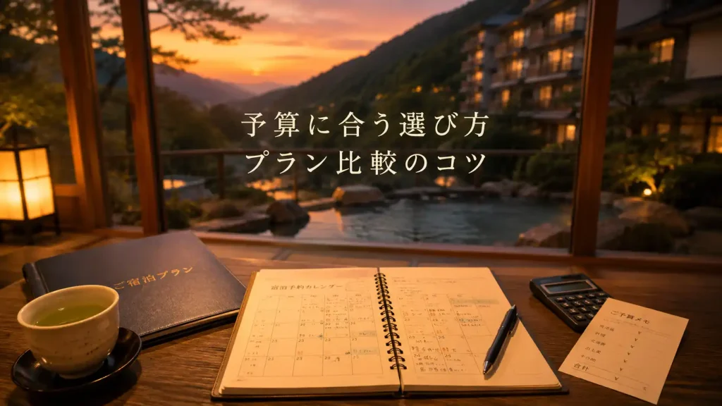 宿泊料金やプラン、予約方法の違いを比較